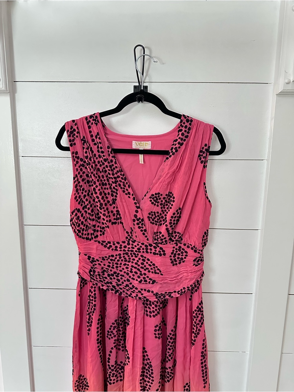 Anthropology M Verb Pallavi Singhee V neck ombre maxi dress shabby chic - Picture 5 of 15